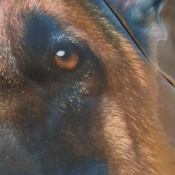 I Love Animals kids German Shepherd brown hooded sweatshirt size large nwt - Picture 5 of 5